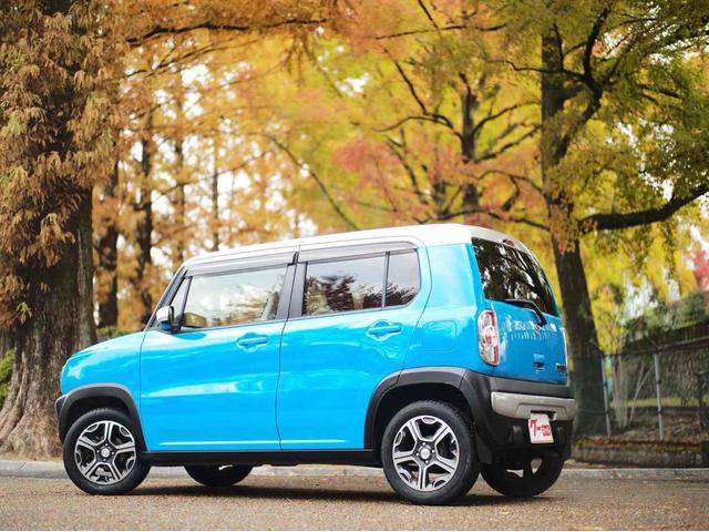 ハスラー Ｘターボ　ＥＴＣ　ナビ　ＴＶ　衝突被害軽減システム　ＨＩＤ　スマートキー　アイドリングストップ　電動格納ミラー　シートヒーター　ベンチシート　ＣＶＴ　盗難防止システム　ＡＢＳ　ＥＳＣ　アルミホイール（21枚目）