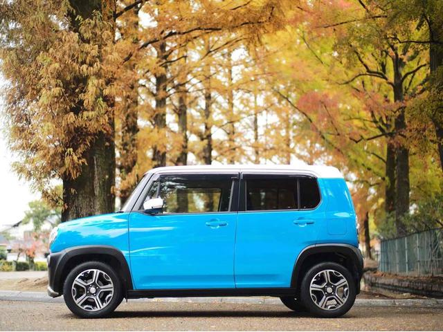 ハスラー Ｘターボ　ＥＴＣ　ナビ　ＴＶ　衝突被害軽減システム　ＨＩＤ　スマートキー　アイドリングストップ　電動格納ミラー　シートヒーター　ベンチシート　ＣＶＴ　盗難防止システム　ＡＢＳ　ＥＳＣ　アルミホイール（26枚目）