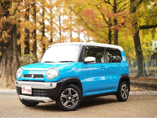 ハスラー Ｘターボ　ＥＴＣ　ナビ　ＴＶ　衝突被害軽減システム　ＨＩＤ　スマートキー　アイドリングストップ　電動格納ミラー　シートヒーター　ベンチシート　ＣＶＴ　盗難防止システム　ＡＢＳ　ＥＳＣ　アルミホイール（33枚目）