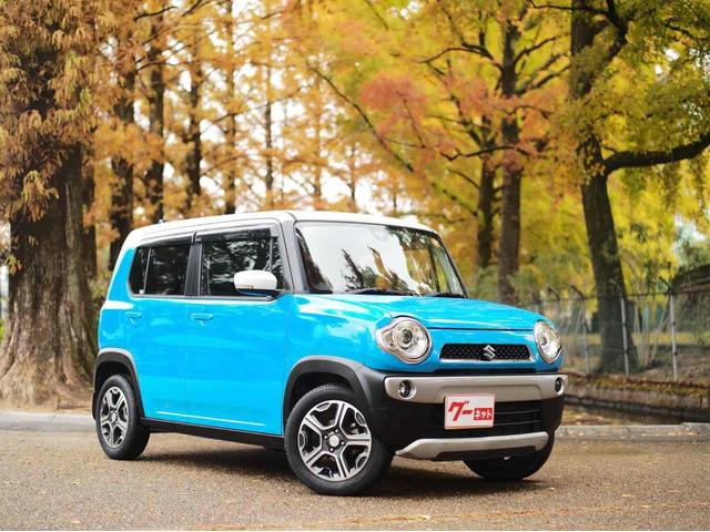 ハスラー Ｘターボ　ＥＴＣ　ナビ　ＴＶ　衝突被害軽減システム　ＨＩＤ　スマートキー　アイドリングストップ　電動格納ミラー　シートヒーター　ベンチシート　ＣＶＴ　盗難防止システム　ＡＢＳ　ＥＳＣ　アルミホイール（40枚目）