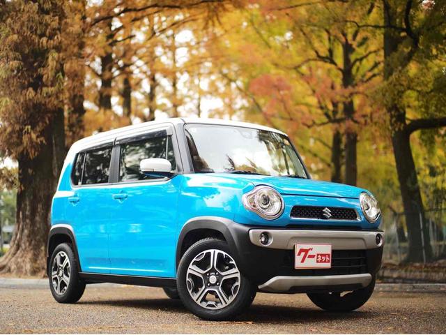 ハスラー Ｘターボ　ＥＴＣ　ナビ　ＴＶ　衝突被害軽減システム　ＨＩＤ　スマートキー　アイドリングストップ　電動格納ミラー　シートヒーター　ベンチシート　ＣＶＴ　盗難防止システム　ＡＢＳ　ＥＳＣ　アルミホイール（42枚目）