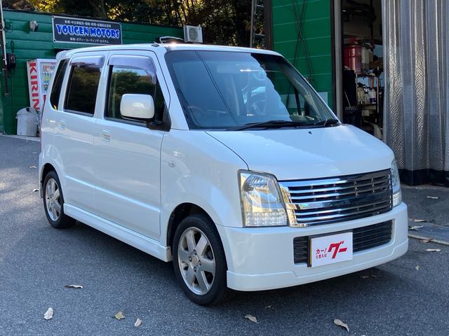 ワゴンR FXリミテッド LEDヘッドライト LEDウインカー HDDナビ TV DVD再生 バックカメラ ETC エアクリーナー 社外ステアリング 14インチアルミ(3枚目)