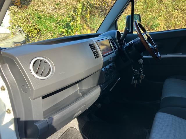 ワゴンR FXリミテッド LEDヘッドライト LEDウインカー HDDナビ TV DVD再生 バックカメラ ETC エアクリーナー 社外ステアリング 14インチアルミ(9枚目)