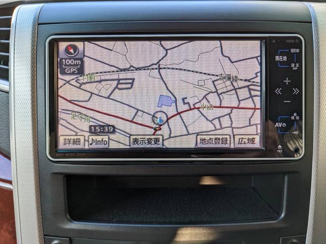 アルファード 　バックカメラ　ナビ　ＴＶ　クリアランスソナー　ＨＩＤ　スマートキー　電動格納ミラー　後席モニター　３列シート　フルフラット　オットマン　ＣＶＴ　アルミホイール　ＣＤ　ミュージックプレイヤー接続可（6枚目）