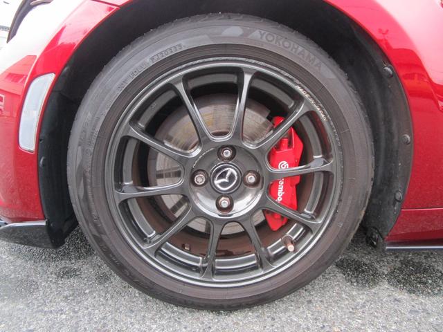 ロードスター RS /メーカーナビ/フルセグTV/バックカメラ/iアクティブセンス/BSM/BOSEサウンド/レカロ製専用シート/OPフルエアロ、アルカンターラ内装パネル、ブレンボキャリパー、レイズAW/社外車高調/(41枚目)