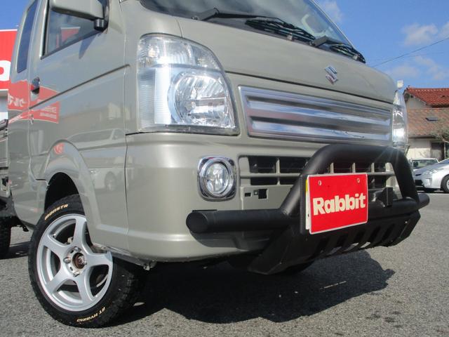 スーパーキャリイ Ｘ　４ＷＤ／リフトアップ／バンパーガード／デフロック／ブレーキサポート／作業灯／リアオーバーフェンダー／キーレス／（4枚目）