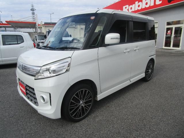 スペーシアカスタム ＸＳ　／パイオニアメモリーナビ／ＤＶＤ視聴／フルセグＴＶ／左側パワースライドドア／プッシュスタート／アイドリングストップ／社外１６インチＡＷ／（14枚目）