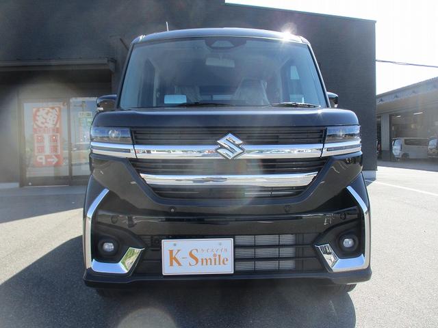 スペーシアカスタム ハイブリッドXS デュアルブレーキ 前後センサー アイドリングSTOP LEDランプ 運転席シートヒーター 横滑り防止 スマートキ 衝撃安全ボディー フルオートエアコン フルフラット ベンチシート クルコン ABS(13枚目)