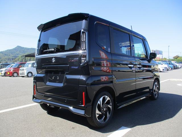 スペーシアカスタム ハイブリッドXS デュアルブレーキ 前後センサー アイドリングSTOP LEDランプ 運転席シートヒーター 横滑り防止 スマートキ 衝撃安全ボディー フルオートエアコン フルフラット ベンチシート クルコン ABS(16枚目)