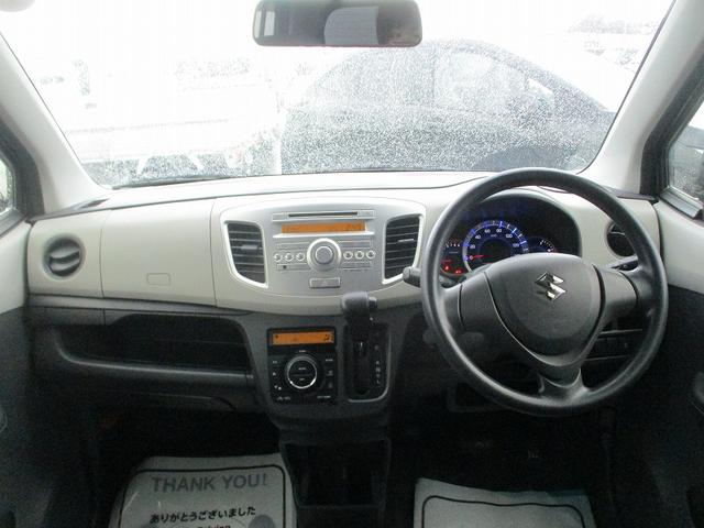 ワゴンR FX シ-トヒ-タ- Aストップ 盗難防止 AUTOエアコン Wエアバッグ フルフラット キーレス ABS エアバック パワーウィンド ベンチ パワステ 衝突安全ボディ(5枚目)