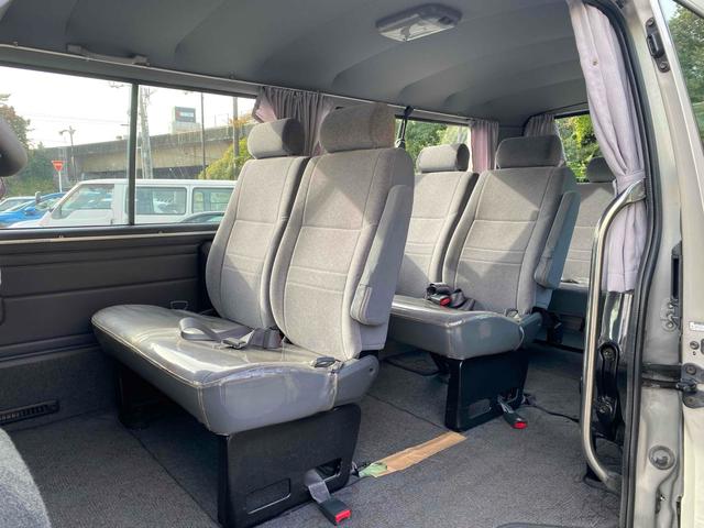 ハイエースワゴン 10人乗り ディーゼル ワンオーナー スライドドア AT ABS エアコン パワーステアリング パワーウィンドウ 運転席エアバッグ 走行79000キロ ワンオーナー 買取直売車両 GOO鑑定車(7枚目)