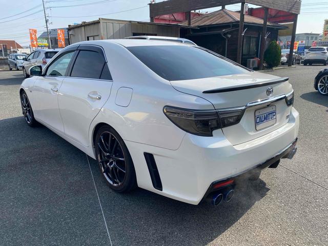 マークX 250G Sパッケージ G’s 8型ナビTV 柿本改マフラー ETC バックカメラ ALPINEナビTV 19インチAW HID プッシュスタート スマートキー 黒ハーフレザーS 社外インテジェントルームミラー Bluetooth 衝突安全ボディ ABS(15枚目)