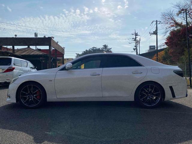 マークX 250G Sパッケージ G’s 8型ナビTV 柿本改マフラー ETC バックカメラ ALPINEナビTV 19インチAW HID プッシュスタート スマートキー 黒ハーフレザーS 社外インテジェントルームミラー Bluetooth 衝突安全ボディ ABS(22枚目)