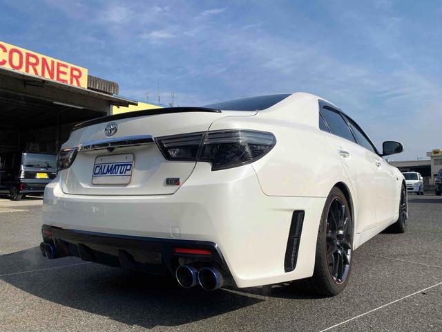 マークX 250G Sパッケージ G’s 8型ナビTV 柿本改マフラー ETC バックカメラ ALPINEナビTV 19インチAW HID プッシュスタート スマートキー 黒ハーフレザーS 社外インテジェントルームミラー Bluetooth 衝突安全ボディ ABS(23枚目)