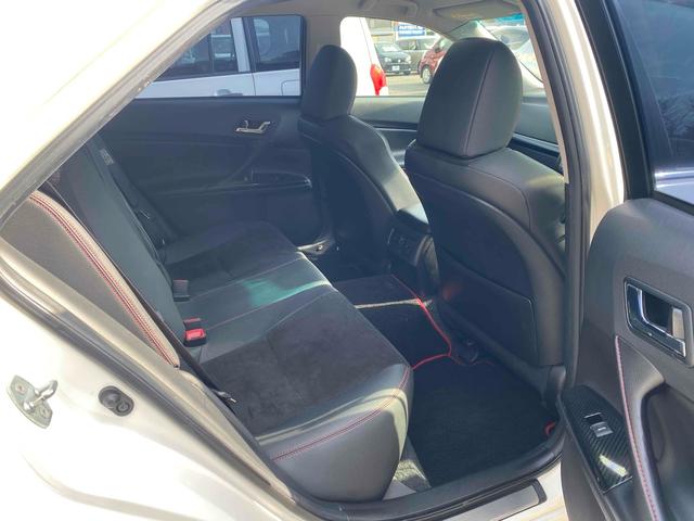 マークX 250G Sパッケージ G’s 8型ナビTV 柿本改マフラー ETC バックカメラ ALPINEナビTV 19インチAW HID プッシュスタート スマートキー 黒ハーフレザーS 社外インテジェントルームミラー Bluetooth 衝突安全ボディ ABS(26枚目)