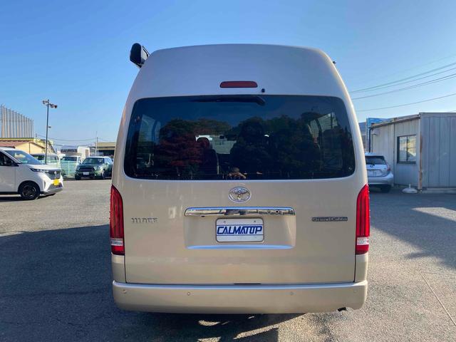 ハイエースワゴン グランドキャビン 10人乗り ワンオーナー 走行1500キロ 4WD アルパイン11型ナビTV 連動ドライブレコーダー ETC Bカメラ 社外アルミ 社外テール 社外サイドオーニング クリアランスソナー 黒シートカバー 左電動スライドドア スマートキー 買取直売(17枚目)