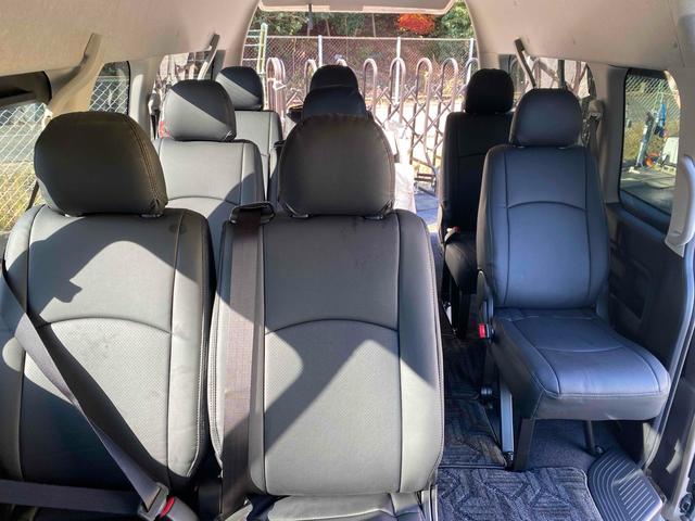 ハイエースワゴン グランドキャビン 10人乗り ワンオーナー 走行1500キロ 4WD アルパイン11型ナビTV 連動ドライブレコーダー ETC Bカメラ 社外アルミ 社外テール 社外サイドオーニング クリアランスソナー 黒シートカバー 左電動スライドドア スマートキー 買取直売(27枚目)