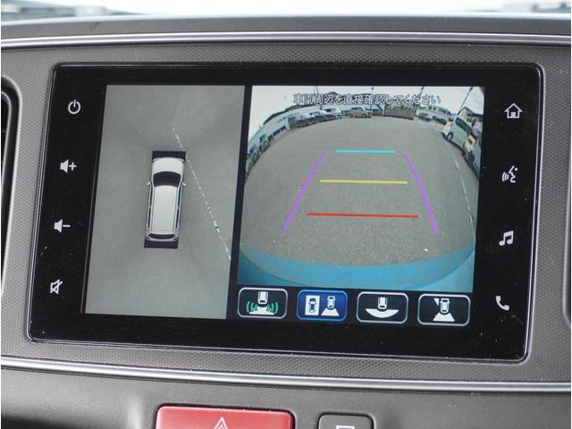 アルト HYBRID X 全方位カメラ ディスプレイオーディオ 全方位カメラ ディスプレイオーディオ リアパーキングセンサー シートヒーター プッシュスタート スマートキー LEDヘッドライト オートライト ドアバイザー 衝突被害軽減システム アイドリングストップ(5枚目)