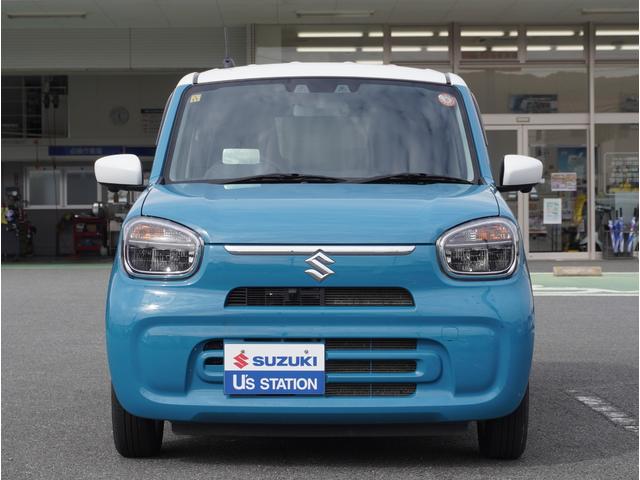 アルト HYBRID X 全方位カメラ ディスプレイオーディオ 全方位カメラ ディスプレイオーディオ リアパーキングセンサー シートヒーター プッシュスタート スマートキー LEDヘッドライト オートライト ドアバイザー 衝突被害軽減システム アイドリングストップ(7枚目)