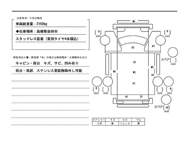 タウンエーストラック トヨタ車体製垂直パワーゲート付・ＰＢ１７Ｇ・ＡＴ車　リフト能力４００ｋｇ型・三方開・平・地デジナビ・ドラレコ・ＥＴＣ・ライトレベライザー・フロアマット・ドアバイザー・荷台内寸　Ｌ２５２６　Ｗ１５８７　Ｈ３６８・ステージ長さ　５１７（50枚目）