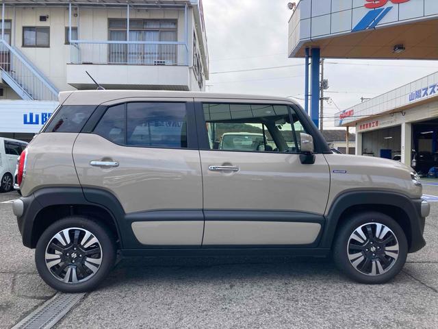 クロスビー ハイブリッドMZ クリアランスソナー オートクルーズコントロール レーンアシスト 衝突被害軽減システム LEDヘッドランプ アルミホイール スマートキー アイドリングストップ 電動格納ミラー シートヒーター AT(5枚目)