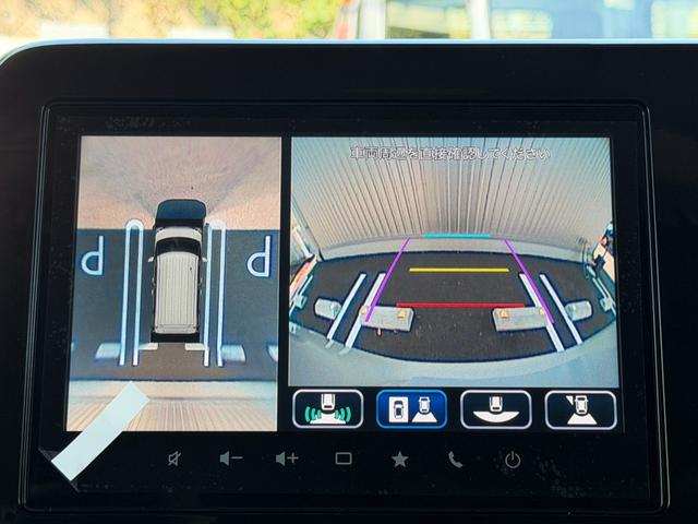 スペーシアカスタム ハイブリッドＸＳ　ワンオーナー　全方位モニター付メモリーナビゲーション　スズキコネクト対応通信機　スズキセーフティーサポート　デュアルセンサーブレーキサポートＩＩ　両側パワスラ　スマ－トキ－Ｘ２　ツートンルーフ（6枚目）