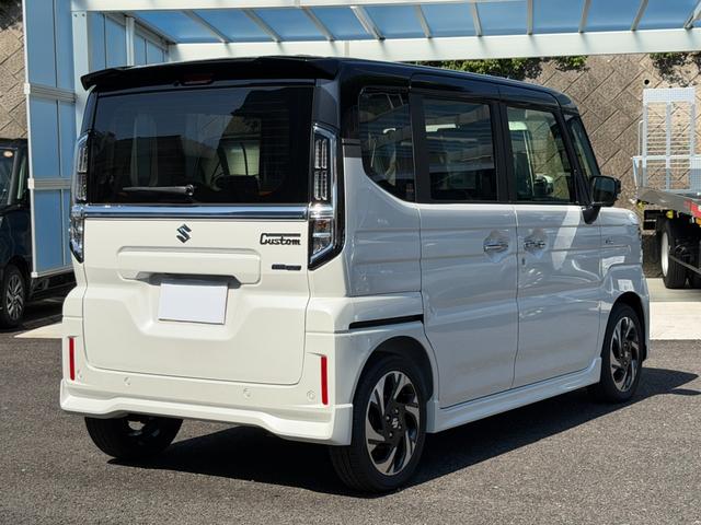 スペーシアカスタム ハイブリッドＸＳ　ワンオーナー　全方位モニター付メモリーナビゲーション　スズキコネクト対応通信機　スズキセーフティーサポート　デュアルセンサーブレーキサポートＩＩ　両側パワスラ　スマ－トキ－Ｘ２　ツートンルーフ（17枚目）