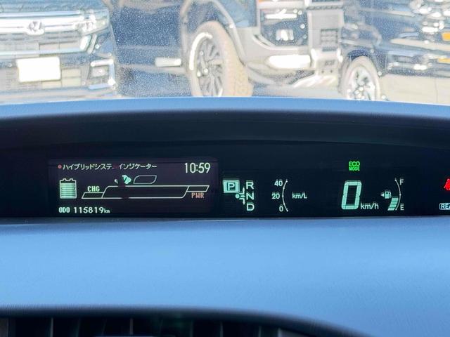 プリウス Sツーリングセレクション ETC バックカメラ ナビ TV アルミホイール オートライト ヘッドライトウォッシャー CVT スマートキー 電動格納ミラー 盗難防止システム CD 衝突安全ボディ ABS エアコン(42枚目)