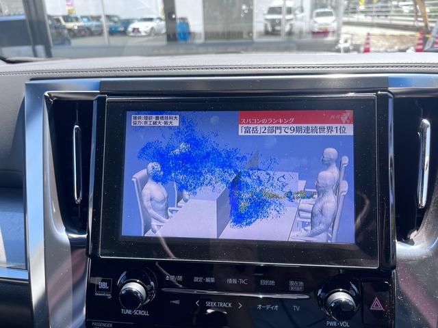 アルファードハイブリッド エグゼクティブラウンジＳ　禁煙車　衝突安全　ナビ　ＬＥＤヘッドライト　スマートキー　プッシュスタート　純正ナビ　ＪＢＬサウンド　フリップダウンモニター　モデリスタエアロ　レイズ２０インチアルミホイール　パフォーマンスダンパ（6枚目）