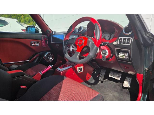 コペン 2ndアニバーサリーエディション ナビ フルエアロ MOMOステアリング RECAROシート 社外AW BLITZ車高調(5枚目)