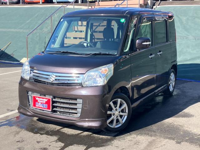 スペーシア Ｘリミテッド　禁煙車　ケンウッド７インチナビ　アイドリングストップ　両側電動スライドドア　プッシュスタート　オートエアコン　シートヒーター　衝突軽減ブレーキ（2枚目）