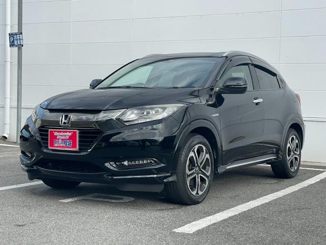 ヴェゼル ハイブリッドＺ・ホンダセンシング　純正８インチナビ　バックモニター　ビルトインＥＴＣ　スマートキープッシュスタート　ＬＥＤヘッドライト　ハーフレザーシート　純正１７インチアルミホイール（2枚目）