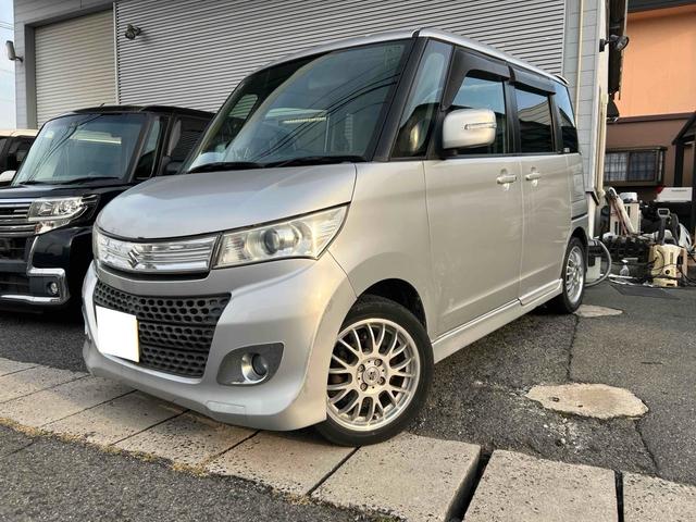 パレットＳＷ ＴＳ　バックカメラ　両側電動スライドドア　ナビ　ＴＶ　オートライト　スマートキー　電動格納ミラー　ベンチシート　ＣＶＴ　ＣＤ　ＵＳＢ　ミュージックプレイヤー接続可　Ｂｌｕｅｔｏｏｔｈ　アルミホイール（12枚目）