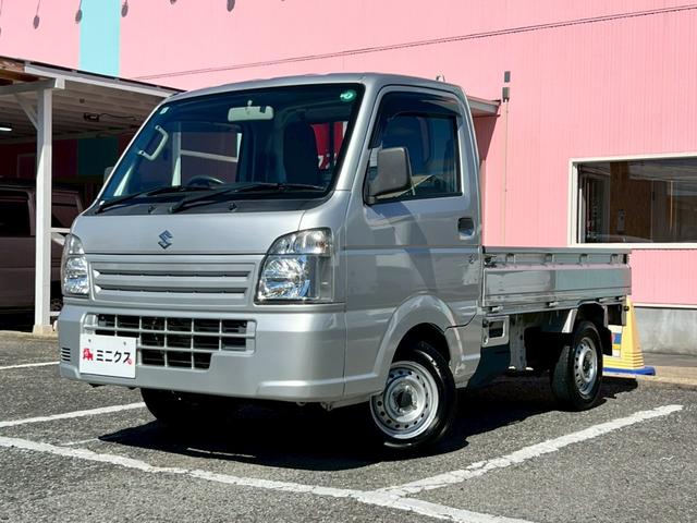キャリイトラック KCエアコン・パワステ 5MT車 2WD ETC フルセグTV メモリーナビ 運転席エアバック エアコン パワステ DVD再生 CD 荷台マット シガーライター ヘッドライトレベライザー フロアマット スペアタイヤ(80枚目)