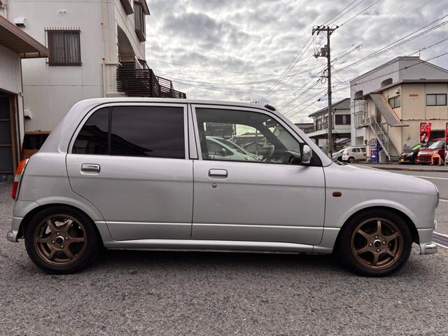 ミラジーノ ジーノ　パナソニックＲＥＯ５Ｄナビ　フルセグＴＶ　ブリッツフルタップ車高調　外アルミホイール（4枚目）