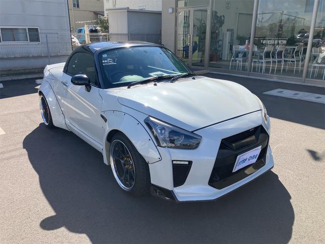 コペン 　リバティーウォーク　ＧＴ－Ｋ　マフラー　イデアル車高調　ＷＯＲＫ１６インチホイール　サブコン　カーナビ　ドラレコ　ＥＴＣ（6枚目）