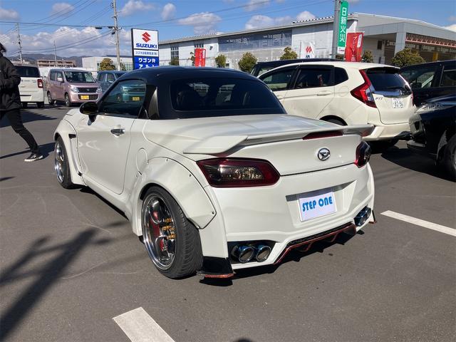 コペン 　リバティーウォーク　ＧＴ－Ｋ　マフラー　イデアル車高調　ＷＯＲＫ１６インチホイール　サブコン　カーナビ　ドラレコ　ＥＴＣ（9枚目）