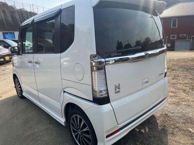 N-BOXカスタム G・ターボパッケージ スマートキー プッシュスタート ナビTV ETC 両側パワースライド HID パドルシフト 検9年3月(5枚目)