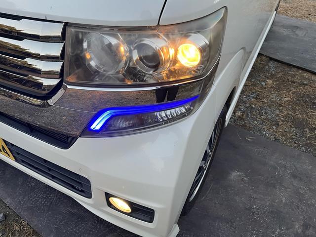 N-BOXカスタム G・ターボパッケージ スマートキー プッシュスタート ナビTV ETC 両側パワースライド HID パドルシフト 検9年3月(11枚目)