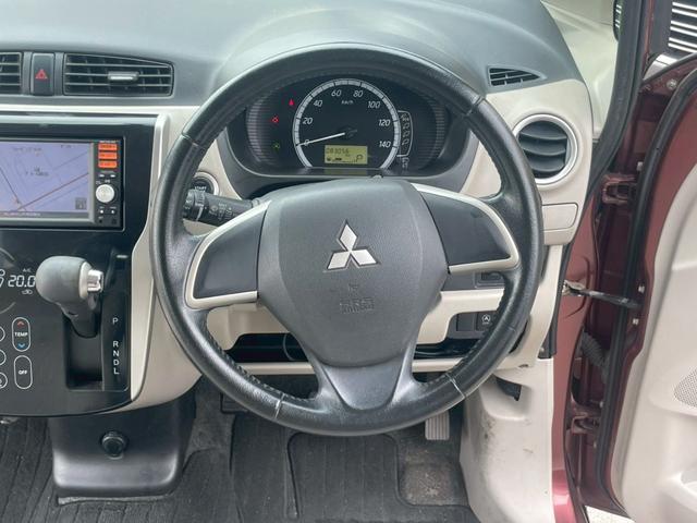 ｅＫワゴン 　ナビ　バックカメラ　ミラー型バックモニター　修復歴なし　スマートキー　オートエアコン　ＣＶＴ　ベンチシート　アイドリングストップ　ＣＤ再生可　純正アルミホイール（14枚目）