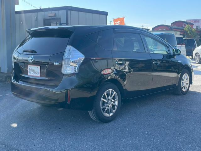 プリウスアルファ S チューン ブラック ナビ フルセグTV Bluetooth接続可 フリップダウンモニター スマートキー スペアキーあり ビルトインETC ドライブレコーダー バックカメラ オートライト オートエアコン 修復歴なし(10枚目)