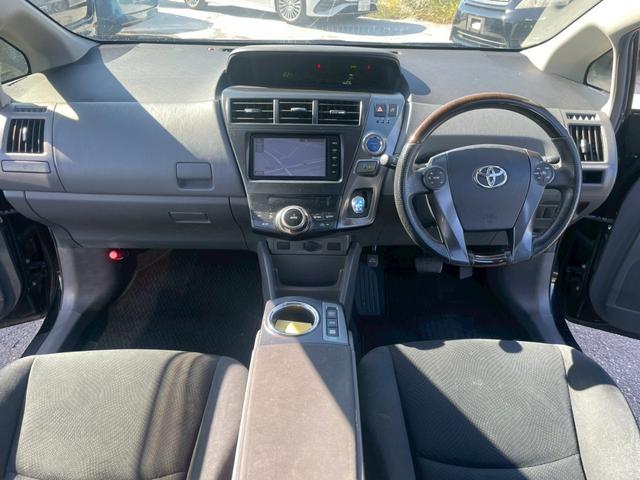 プリウスアルファ S チューン ブラック ナビ フルセグTV Bluetooth接続可 フリップダウンモニター スマートキー スペアキーあり ビルトインETC ドライブレコーダー バックカメラ オートライト オートエアコン 修復歴なし(13枚目)