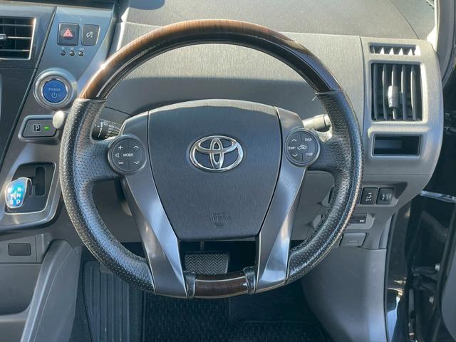 プリウスアルファ S チューン ブラック ナビ フルセグTV Bluetooth接続可 フリップダウンモニター スマートキー スペアキーあり ビルトインETC ドライブレコーダー バックカメラ オートライト オートエアコン 修復歴なし(14枚目)