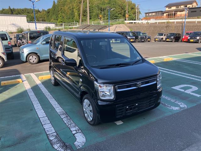 ワゴンＲ ハイブリッドＦＸ　Ｉストップ　シートヒーター付　安全ボディ　ＥＳＰ　イモビライザー　運転席助手席エアバック　ＡＵＴＯエアコン　エアバック　パワステ　ベンチシート　パワーウィンドウ　ＡＢＳ　フルフラット（6枚目）