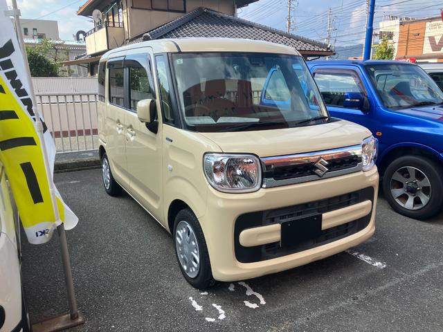 スペーシア ハイブリッドX デュアルセンサーブレーキS コーナーセンサ スマートエントリー シ-トヒ-タ- 電格ドアミラー i-stop フリーキー 安全ボディ オートマチックハイビーム イモビライザー サイドエアバック VDC(3枚目)