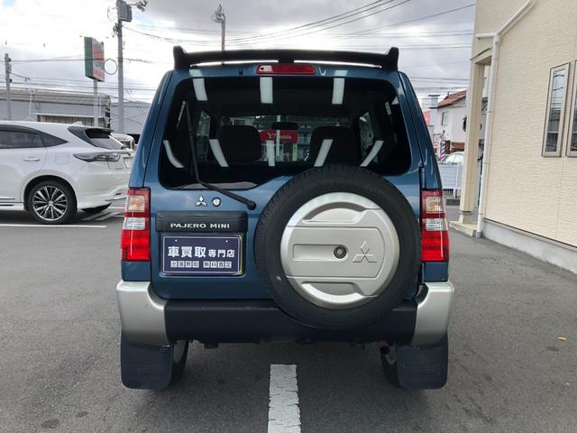 パジェロミニ VR 車検付/4WD/5MT/ケンウッドオーディオ(U333)/CD/FM.AM/USB/パワステ/パワーウィンドウ/電動格納ミラー/ルーフレール/ドアバイザー/エアバッグ/取扱説明書/予備キー(16枚目)