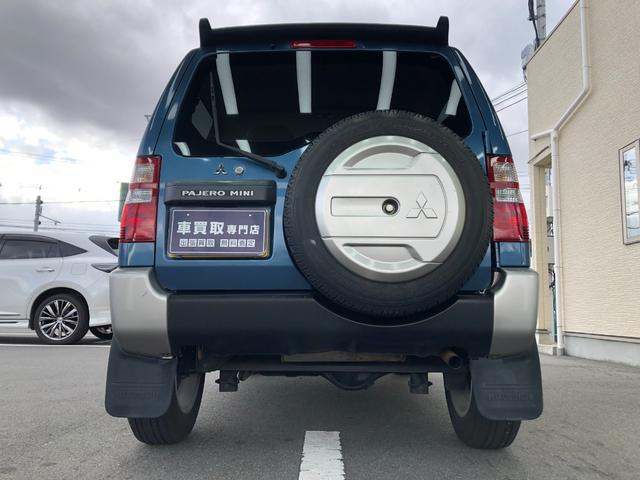 パジェロミニ VR 車検付/4WD/5MT/ケンウッドオーディオ(U333)/CD/FM.AM/USB/パワステ/パワーウィンドウ/電動格納ミラー/ルーフレール/ドアバイザー/エアバッグ/取扱説明書/予備キー(17枚目)