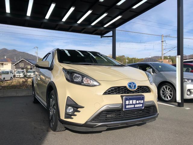 アクア クロスオーバー　車検付／禁煙車／ＥＴＣ／ドラレコ／純正ＳＤナビ（ＮＳＺＴ－Ｙ６６Ｔ）／バックカメラ／Ｂｌｕｅｔｏｏｔｈ／ＴＶ／ＤＶＤ／ＣＤ／ＳＤ／ハーフレザーシート／オートマチックハイビーム／フォグランプ／予備キー（7枚目）