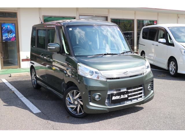 スペーシアカスタム ＴＳ　ＥＴＣ　バックカメラ　両側電動スライドドア　ナビ　ＴＶ　オートライト　ＨＩＤ　スマートキー　アイドリングストップ　電動格納ミラー　ベンチシート　ＣＶＴ　盗難防止システム　ＡＢＳ　ＣＤ　ＤＶＤ再生（15枚目）