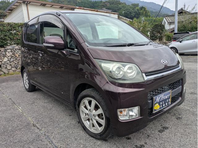 ムーヴ カスタム　Ｘ　Ｃエディション・スマートキー・ベンチシート・インパネシフト・オートエアコン・純正アルミ・ＨＩＤヘッドライト・フォグランプ・タイミングチェーンエンジン（2枚目）